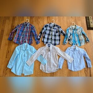 Toddler Boy 4t Bundle With 6 Button Down Shirts